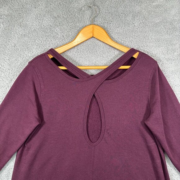 Old Navy Relaxed French-Terry Keyhole-Back Sweatshirt for Women Plus Size - Picture 4 of 11